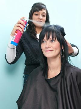 Instead of spray, use hair serums. (Shtterstock) Instead of spray, use hair serums. (Shtterstock)