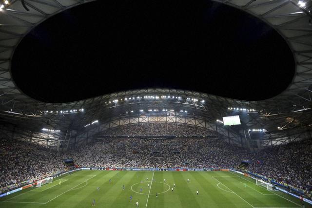 The second half gets underway during the Euro 2016 semifinal football match between Germany and France, at the Velodrome stadium in Marseille, France. (AP Photo) The second half gets underway during the Euro 2016 semifinal football match between Germany and France, at the Velodrome stadium in Marseille, France. (AP Photo)