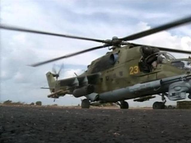 Two Russian pilots died near the Syrian city of Palmyra when their helicopter was shot down by Islamic State fighters. (Reuters File Photo) Two Russian pilots died near the Syrian city of Palmyra when their helicopter was shot down by Islamic State fighters. (Reuters File Photo)
