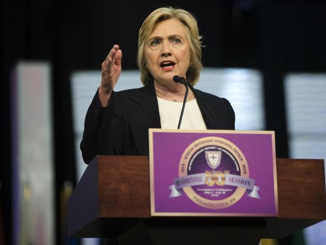 Democratic presidential candidate Hillary Clinton in Philadelphia, Friday, July 8, 2016. The presumptive Democratic nominee has denied FBI’s charge that she was ‘careless’ with classified information as secretary of state. (AP) Democratic presidential candidate Hillary Clinton in Philadelphia, Friday, July 8, 2016. The presumptive Democratic nominee has denied FBI’s charge that she was ‘careless’ with classified information as secretary of state. (AP)