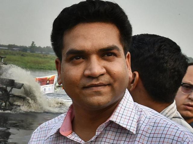 Delhi water minister Kapil Mishra. (Raj K Raj/ HT File) Delhi water minister Kapil Mishra. (Raj K Raj/ HT File)