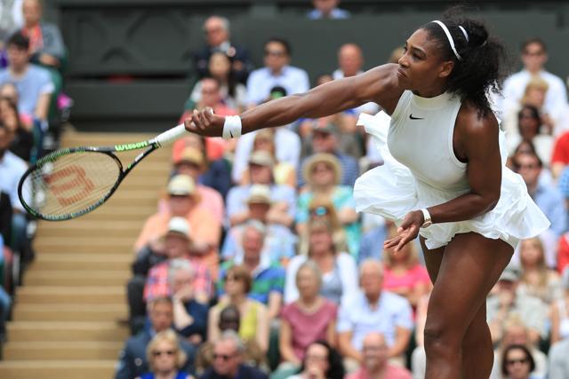 On a day she needed it most, Serena’s serve was impeccable. (AFP) On a day she needed it most, Serena’s serve was impeccable. (AFP)