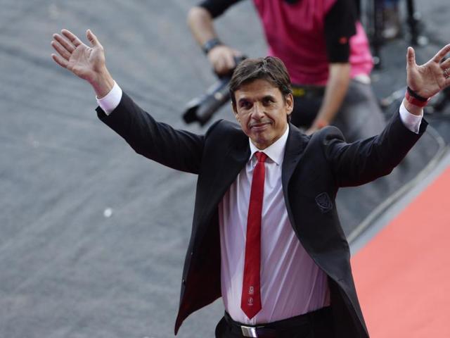 Wales head coach Chris Coleman at Cardiff City Stadium as the team was welcomes back to the country after a dream Euro 2016 run. (Reuters Photo) Wales head coach Chris Coleman at Cardiff City Stadium as the team was welcomes back to the country after a dream Euro 2016 run. (Reuters Photo)