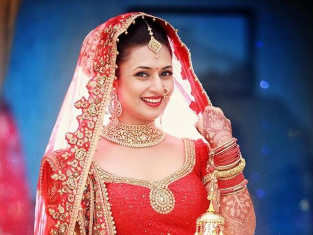 Divyanka Tripathi, the ‘happiest’ bride. (Facebook/TheWeddingStory)
