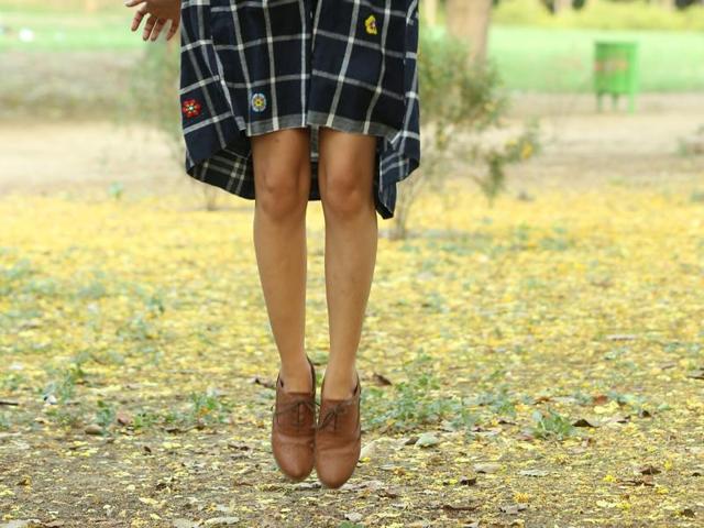 Oxfords, and their perforated variations, brogues, are absolutely on-trend this season.(Raajessh Kashayap/HT Photo; Outfit: Grassroot by Anita Dongre and Péro; Brogues: H&M)