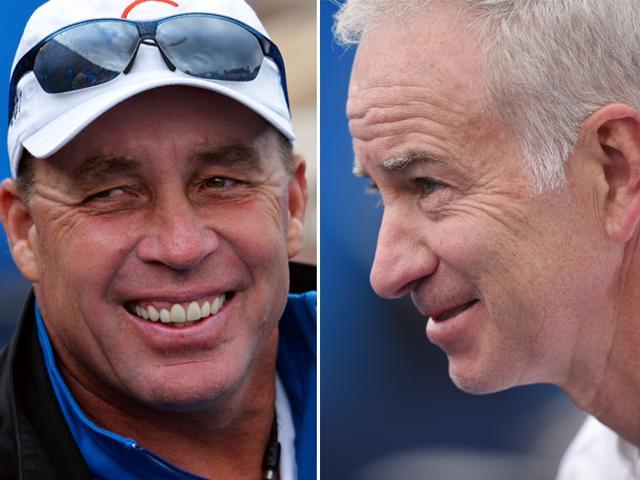 Ivan Lendl, left, and John McEnroe return to Wimbledon 33 years since their last meeting, but as coaches this time. (Agencies) Ivan Lendl, left, and John McEnroe return to Wimbledon 33 years since their last meeting, but as coaches this time. (Agencies)