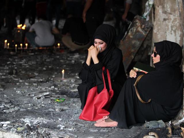 Mourners at the blast site in Baghdad after the Islamic State attack on July 3, in which close to 300 people were killed(AFP file photo) Mourners at the blast site in Baghdad after the Islamic State attack on July 3, in which close to 300 people were killed(AFP file photo)