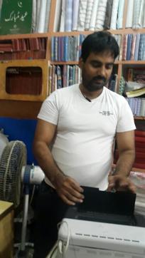 Ram Gopal’s Muslim neighbour Akhlaq. Both Gopala nd Akhlaq say communal tension affected Eid sales in Malerkotla. (HT Photo) Ram Gopal’s Muslim neighbour Akhlaq. Both Gopala nd Akhlaq say communal tension affected Eid sales in Malerkotla. (HT Photo)