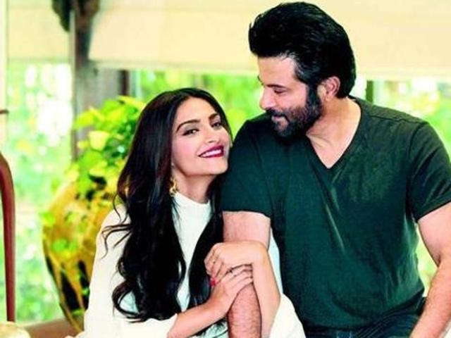 Anil Kapoor and his daughter Sonam strike a pose for Hindustan Times. Anil Kapoor and his daughter Sonam strike a pose for Hindustan Times.