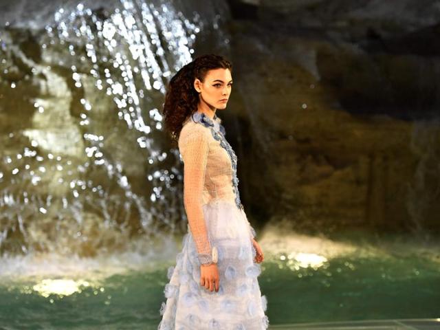The soft, luxurious collection of 46 outfits was inspired by Danish fairytale illustrator Kay Nielsen, who painted colour plates for the book Fairy Tales by Hans Christian Andersen in 1924 and also later worked for Disney, including on sequences of the film Fantasia. (AFP) The soft, luxurious collection of 46 outfits was inspired by Danish fairytale illustrator Kay Nielsen, who painted colour plates for the book Fairy Tales by Hans Christian Andersen in 1924 and also later worked for Disney, including on sequences of the film Fantasia. (AFP)