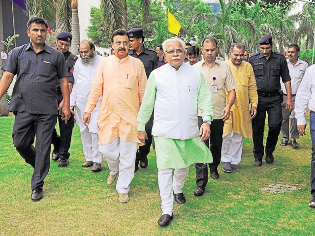 The CM said the state government will form new rules and regulations by scrapping some archaic forest laws.(Parveen Kumar/HT Photo) The CM said the state government will form new rules and regulations by scrapping some archaic forest laws.(Parveen Kumar/HT Photo)