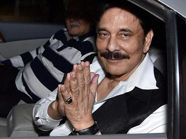 File photo of Sahara chief Subrata Roy after being allowed to leave prison recently. (PTI Photo) File photo of Sahara chief Subrata Roy after being allowed to leave prison recently. (PTI Photo)