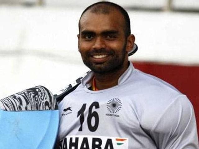 Goalkeeper PR Sreejesh will lead the Indian men’s hockey team in the Rio Olympics.(PTI Photo)