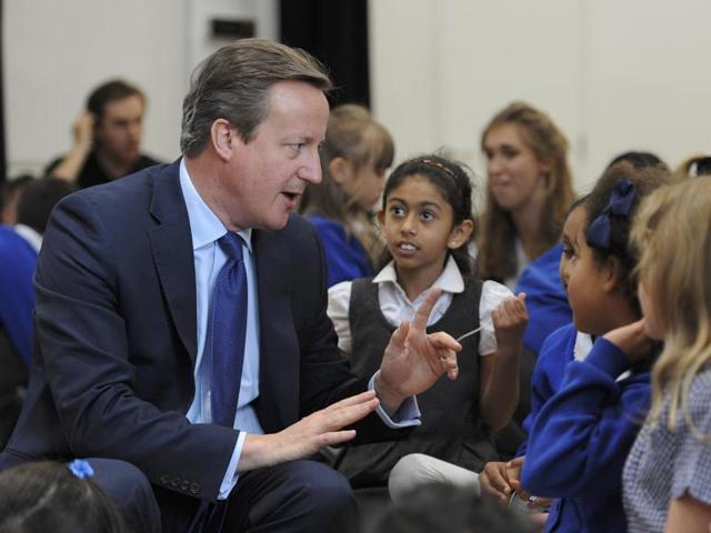 British Prime Minister David Cameron is seen during a visit to Reach Academy Feltham in southwest London on Tuesday. Cameron chaired his final cabinet meeting on Tuesday after six years as Britain's premier. (AFP) British Prime Minister David Cameron is seen during a visit to Reach Academy Feltham in southwest London on Tuesday. Cameron chaired his final cabinet meeting on Tuesday after six years as Britain's premier. (AFP)