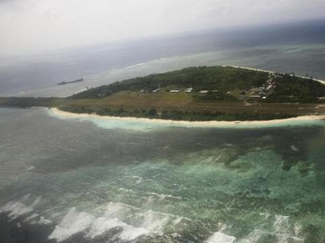 An aerial view shows the Pagasa (Hope) Island, which belongs to the disputed Spratly group of islands, in the South China Sea located off the coast of western Philippines. (Reuters) An aerial view shows the Pagasa (Hope) Island, which belongs to the disputed Spratly group of islands, in the South China Sea located off the coast of western Philippines. (Reuters)
