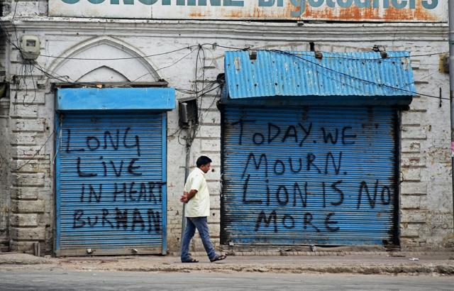 The protests erupted Saturday, a day after Indian troops killed Burhan Wani, the young leader of Kashmir’s largest rebel group, Hizbul Mujahideen, which has been fighting since the 1990s against Indian rule. (PTI) The protests erupted Saturday, a day after Indian troops killed Burhan Wani, the young leader of Kashmir’s largest rebel group, Hizbul Mujahideen, which has been fighting since the 1990s against Indian rule. (PTI)