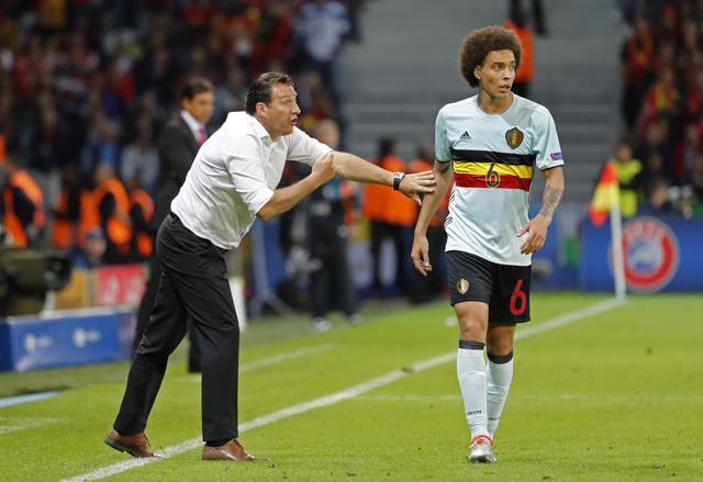 Belgium midfielder Axel Witsel was assured in midfield. (REUTERS) Belgium midfielder Axel Witsel was assured in midfield. (REUTERS)