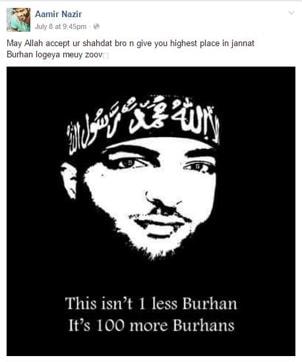 This is the last Face Book post of Amir Nazir Latoo who died of a bullet injury during the ongoing Kashmir unrest. (Amir Nazir Latoo’s FB post)