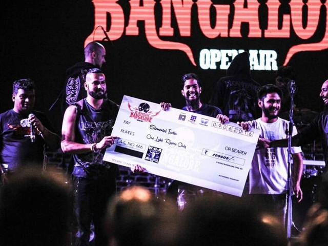 The band won a cash prize of Rs 1 lakh and the opportunity to represent India at the world’s biggest metal music festival, Germany Open Air in Wacken, Germany next month. (Photo: Elemental India Facebook page) The band won a cash prize of Rs 1 lakh and the opportunity to represent India at the world’s biggest metal music festival, Germany Open Air in Wacken, Germany next month. (Photo: Elemental India Facebook page)