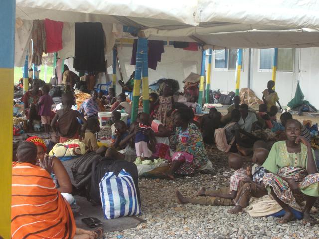 Displaced South Sudanese families are seen in a camp for internally displaced people. (Reuters Photo) Displaced South Sudanese families are seen in a camp for internally displaced people. (Reuters Photo)