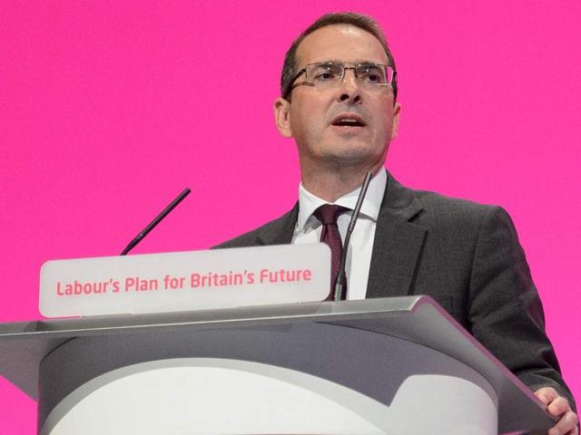 Britain's Shadow Welsh secretary Owen Smith makes a speech during the second day of the Labour Party conference in the main hall of Manchester. (AFP File Photo) Britain's Shadow Welsh secretary Owen Smith makes a speech during the second day of the Labour Party conference in the main hall of Manchester. (AFP File Photo)