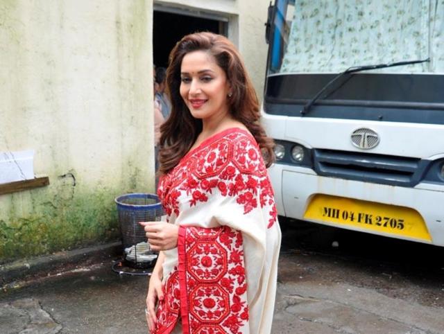 Actor and show judge Madhuri Dixit Nene during the promotion of Dishoom on the sets of So You Think You Can Dance. (IANS) Actor and show judge Madhuri Dixit Nene during the promotion of Dishoom on the sets of So You Think You Can Dance. (IANS)