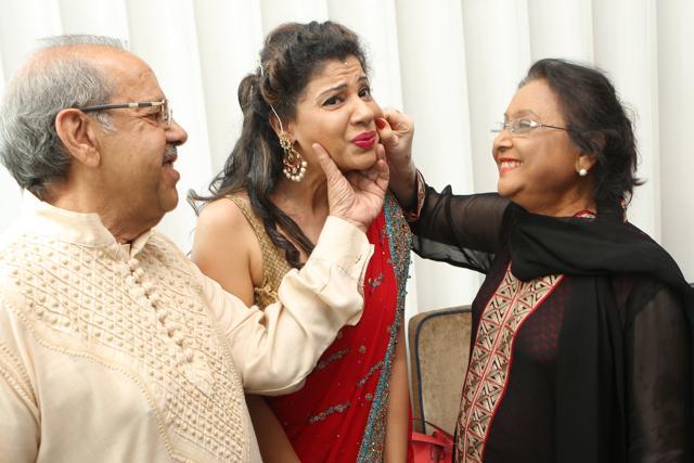 It was earlier reported that Sambhavana’s parents were against the match. But they clarified that they never had any problems with her choice. “He is a very sweet guy. It was just media writing that we are not in favour of the match. If we weren’t happy, why would we be here?” Sambhavna’s mother told us. (Photo: Manoj Verma/Hindustan Times)
