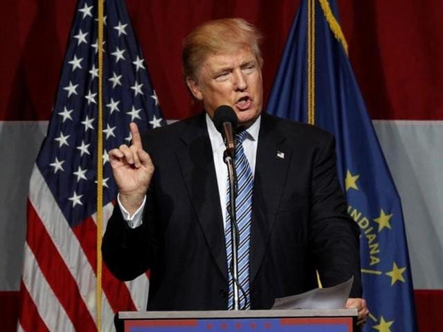 Republican presidential candidate Donald Trump listens to a question during an interview in Virginia Beach on Monday. (AP) Republican presidential candidate Donald Trump listens to a question during an interview in Virginia Beach on Monday. (AP)