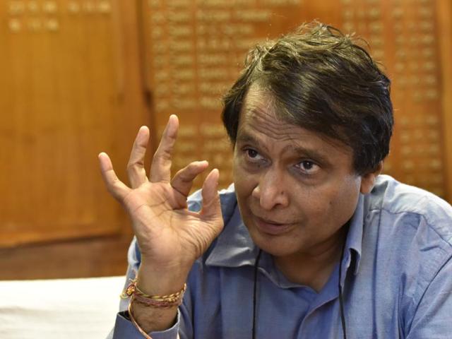Union Railway minister Suresh Prabhu.(Sanjeev Verma/ Hindustan Times) Union Railway minister Suresh Prabhu.(Sanjeev Verma/ Hindustan Times)
