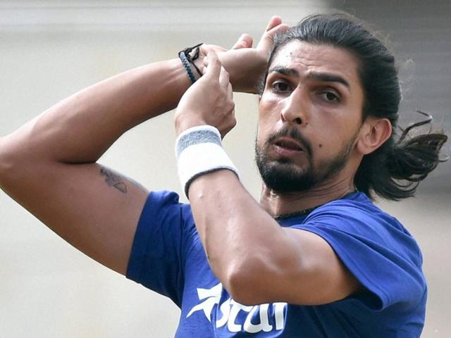 Cricketer Ishant Sharma bowls on the fourth day of the preparatory camp ahead of West Indies tour. (PTI Photo) Cricketer Ishant Sharma bowls on the fourth day of the preparatory camp ahead of West Indies tour. (PTI Photo)
