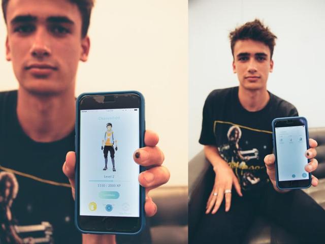 Go, Pokémon: What all the male models are playing. Gotta catch ‘em all, even backstage. (Instagram) Go, Pokémon: What all the male models are playing. Gotta catch ‘em all, even backstage. (Instagram)