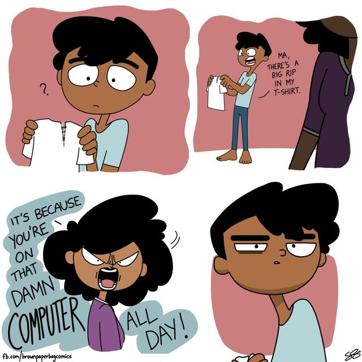Untitled comic strip from Brown Paperbag (Sailesh Gopalan) Untitled comic strip from Brown Paperbag (Sailesh Gopalan)