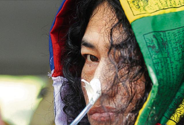 Irom Sharmila, who has vowed to end her fast only if Afspa is repealed, has been going through a release-and-re-arrest routine and is nose-fed at a government hospital ward, which has been converted into a jail for her.(Ravi Choudhary/HT File Photo)