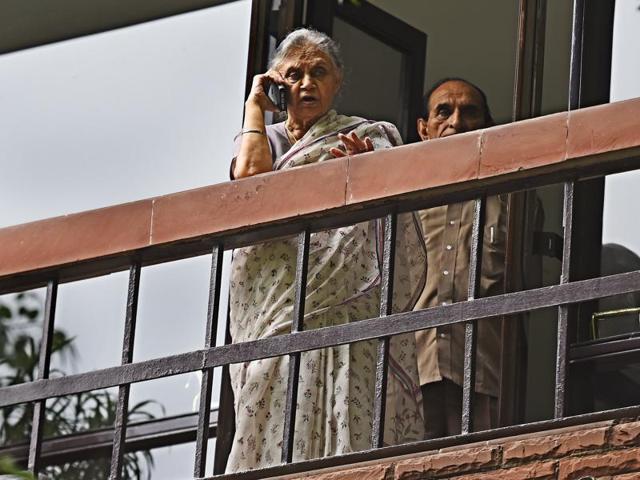 Sheila Dikshit was named Congress’ chief ministerial candidate for next year’s assembly polls in Uttar Pradesh. (Sonu Mehta / HT Photo) Sheila Dikshit was named Congress’ chief ministerial candidate for next year’s assembly polls in Uttar Pradesh. (Sonu Mehta / HT Photo)