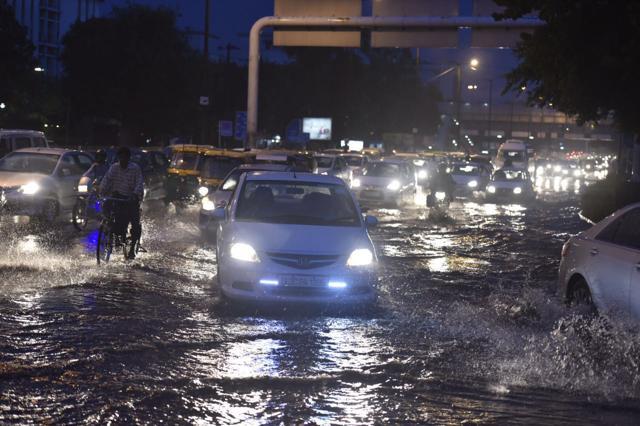The ITO crossing after heavy rains lashed across New Delhi on Thursday. (Raj K Raj/HT Photo) The ITO crossing after heavy rains lashed across New Delhi on Thursday. (Raj K Raj/HT Photo)