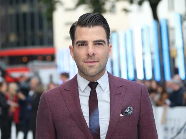 Actor Zachary Quinto poses for photographers upon arrival at the premiere of the film Star Trek Beyond. (Joel Ryan/Invision/AP) 