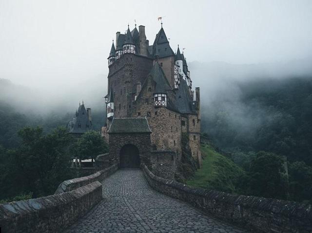 The magical looking Eltz castle in Germany has a fantasy feel to it with turrets and flag poles peaking out of its Gothic architecture. (Instagram) 