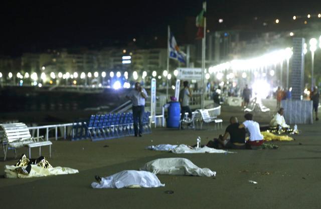 Bodies are seen on the ground in Nice after the truck attack. (REUTERS) Bodies are seen on the ground in Nice after the truck attack. (REUTERS)