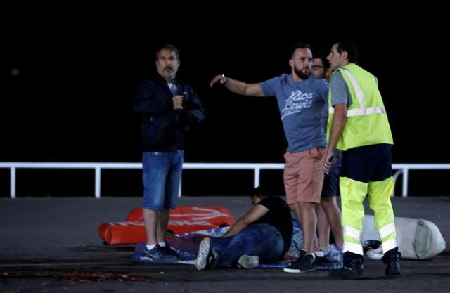 An injured man is seen on the ground after the truck attack in Nice. (Reuters) An injured man is seen on the ground after the truck attack in Nice. (Reuters)