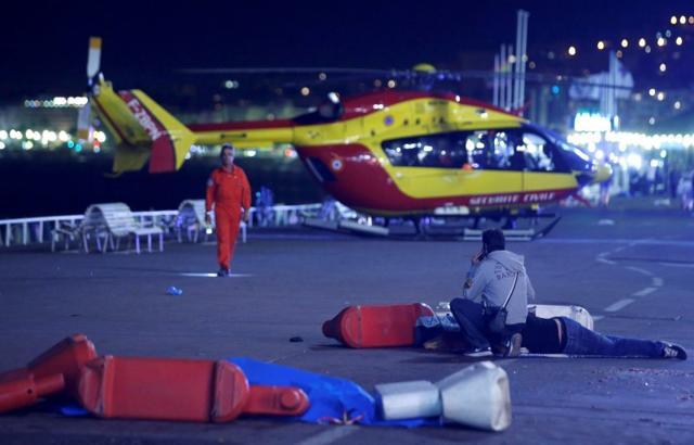 An injured individual is seen on the ground after the attack in Nice. (Reuters) An injured individual is seen on the ground after the attack in Nice. (Reuters)