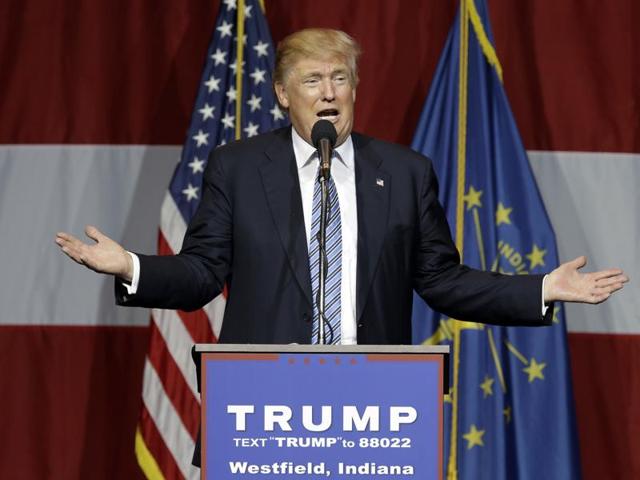 In this file photo, Republican presidential candidate Donald Trump speaks at a rally in Westfield. (AP) In this file photo, Republican presidential candidate Donald Trump speaks at a rally in Westfield. (AP)