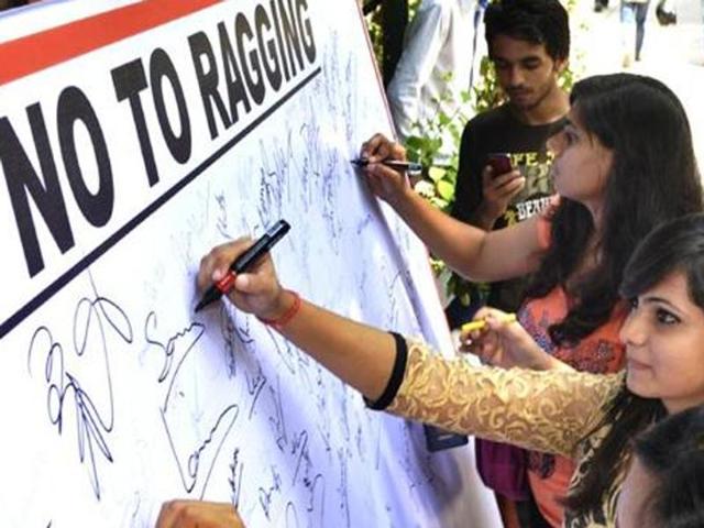 In a letter to the state home minister, the girl has urged the state government to cancel accreditation of all those schools where cases of ragging have been reported. (HT File Photo) In a letter to the state home minister, the girl has urged the state government to cancel accreditation of all those schools where cases of ragging have been reported. (HT File Photo)