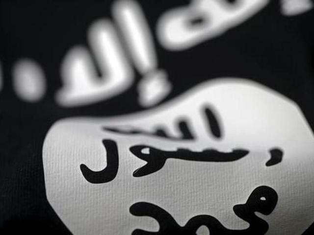 An Islamic State flag is seen in this picture illustration. A 31-year-old suspected mediator of the Islamic State (IS) has been arrested by the Nanded ATS in Parbhani.(Reuers File Photo)