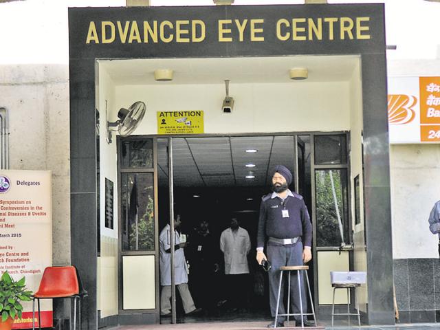 “There is no mistake on part of the PGI,” said a senior doctor on duty, even as in January, the federal drugs controller had advised states not to administer this drug for treating the eyes. (HT Photo) “There is no mistake on part of the PGI,” said a senior doctor on duty, even as in January, the federal drugs controller had advised states not to administer this drug for treating the eyes. (HT Photo)