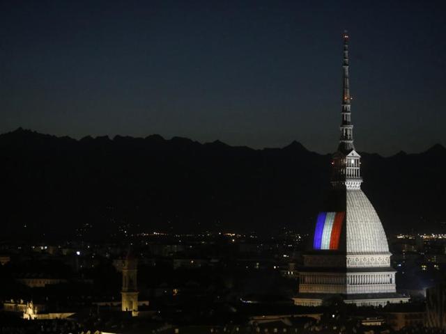 The flag of France illuminates the Mole Antonelliana in Turin, after the deadly attacks in Nice. (AFP Photo) The flag of France illuminates the Mole Antonelliana in Turin, after the deadly attacks in Nice. (AFP Photo)