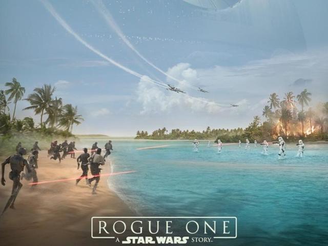 Disney released a three-minute reel online on Friday of behind-the-scenes Rogue One footage that featured action, explosions, green screen sets, new creatures and Stormtroopers. Disney released a three-minute reel online on Friday of behind-the-scenes Rogue One footage that featured action, explosions, green screen sets, new creatures and Stormtroopers.