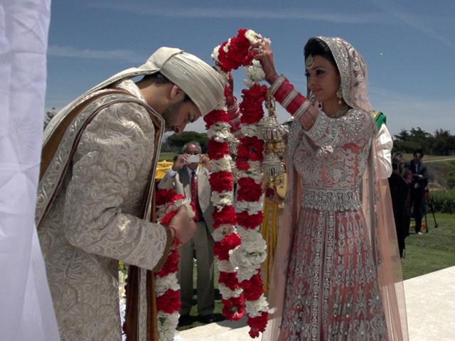 Screenshot from the wedding film Color of Life.(The Wedding Filmer)