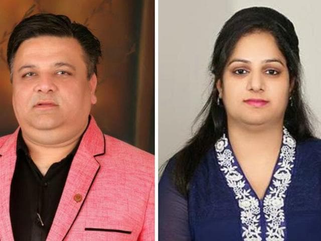 Dr Vishal Bhanot and Dr Ramandeep Kaur, the accused.(HT Photos)