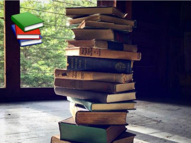 Book stacks. One a little higher than another. (Instagram/sarah_palmer__) Book stacks. One a little higher than another. (Instagram/sarah_palmer__)