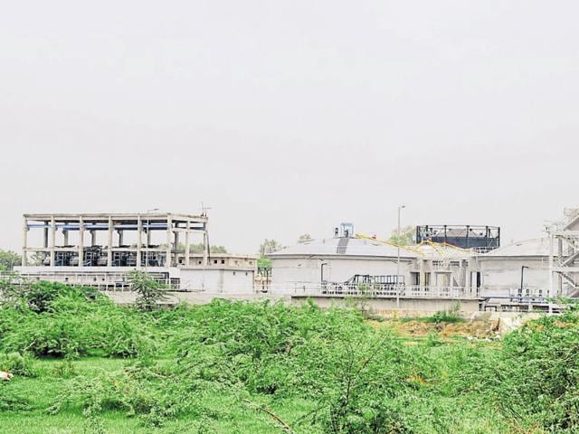 The MCG is planning to augment the treatment capacity of Dhanwapur STP by 50 MLD. (Parveen Kumar/HT Photo) The MCG is planning to augment the treatment capacity of Dhanwapur STP by 50 MLD. (Parveen Kumar/HT Photo)